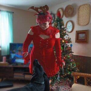 Killstar Blood Vow Red Velvet Dress